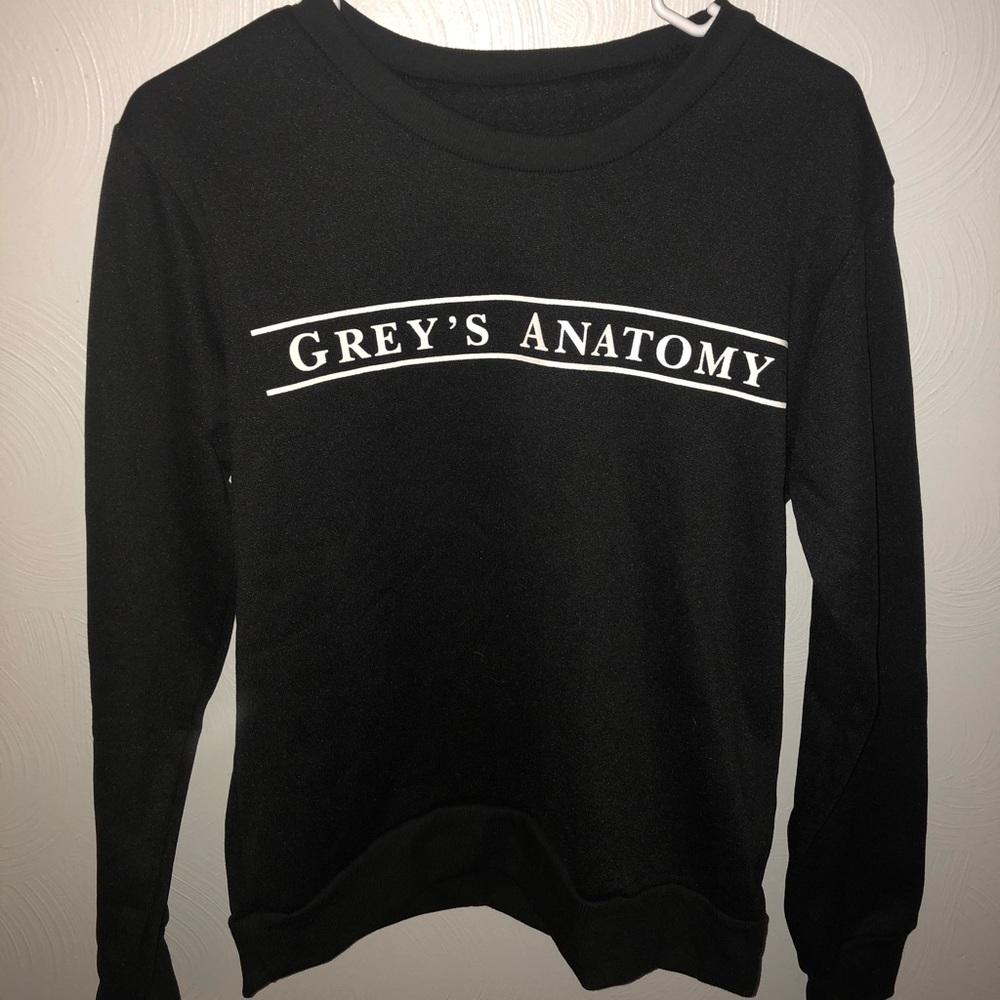 black Greys Anatomy crew neck